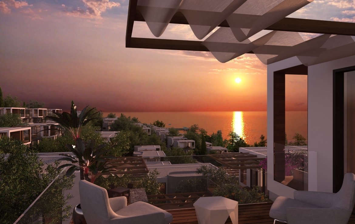 01 Private beach villa for sale Bodrum Adabuku 2202